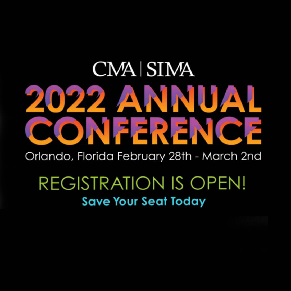 CMA/SIMA Annual Conference C+R